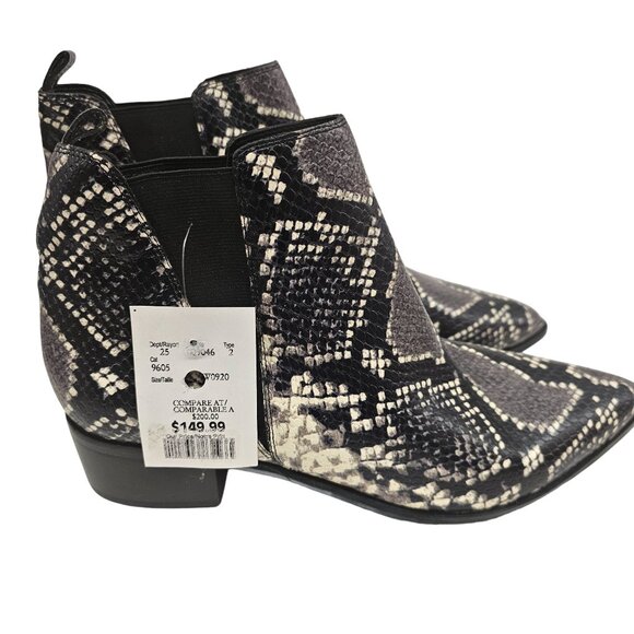 Marc Fisher Ltd MYLAE4 Snake Print Ankle Boots 9.5M - Picture 1 of 11